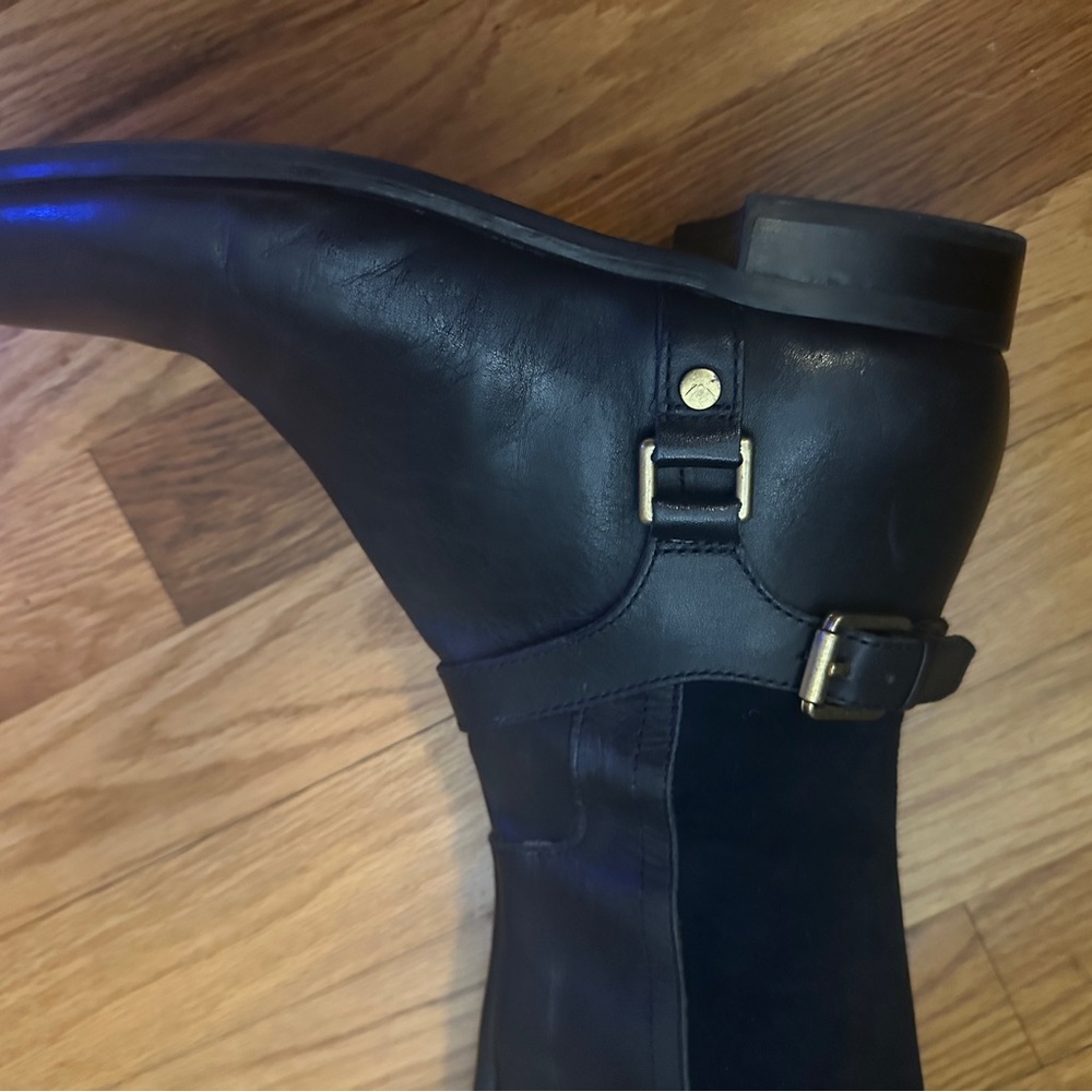Franco Sarto Blue Leather Boots Style L Mast - Picture 4 of 5